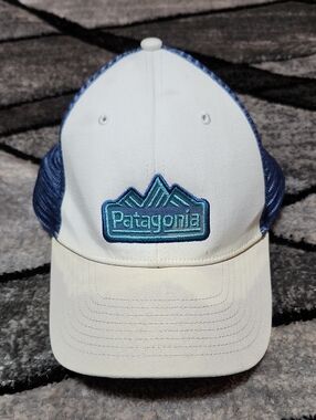 PATAGONIA RANGE STATION EMBROIDERED SNAP-BACK BLUE MESH TRUCKER CAP HAT PRICE FI